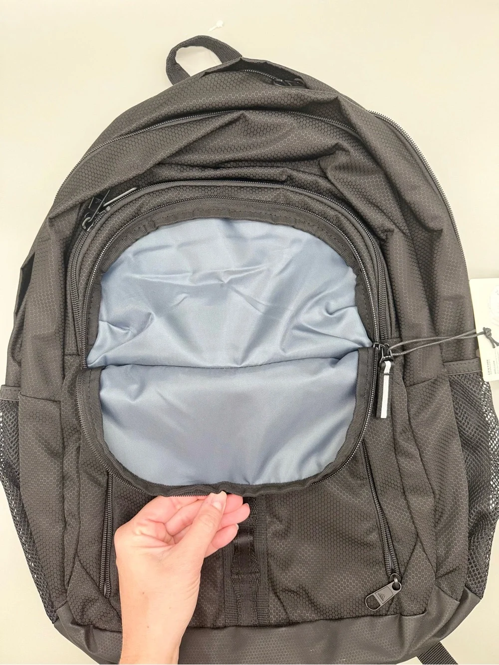 Adidas Black Backpack with Front Organizer and lap top storage.
